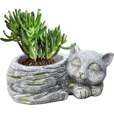 Katze Pflanzer Indoor Blumentopf Schlafender Mond