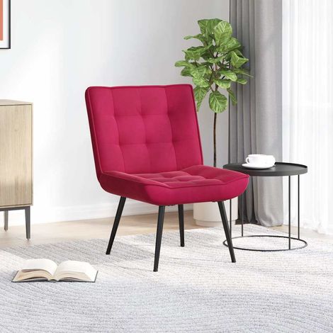 Relaxsessel Weinrot 64x74x84 cm Samt