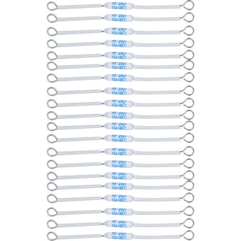20 fusibles thermiques céramique RF 250V 10A 185°C, coupe-circuit de température pour appareils électroménagers, 90mm/3,5 pouces, lot de 20 pièces (1/5)