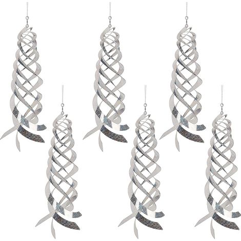 Lot de 6 réflecteurs laser anti-oiseaux, spirale réflectrice, bâtonnet réfléchissant pour effrayer les oiseaux