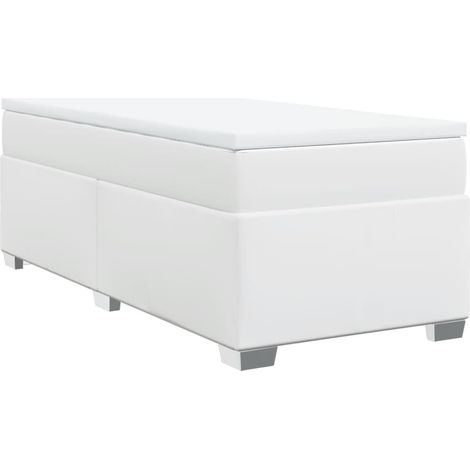 Maison Exclusive - Boxspringbett mit Matratze Weiß 100x200 cm Kun (1/5)
