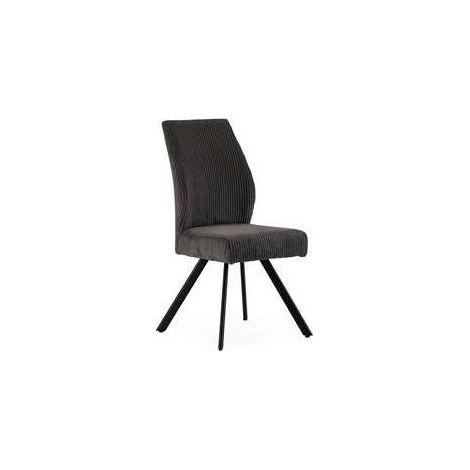 Pack de 2 sillas md-Pau tapizado textil gris oscuro, 98cm(alto) 45cm(ancho) 60cm(largo) (1/4)