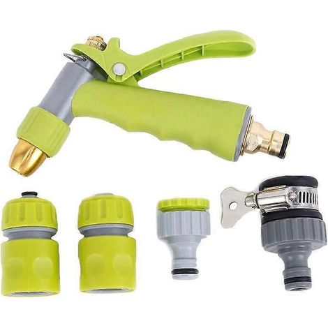 Aluminum-Coppered Water Gun Car Wash High-Pressure Spray Gun Set (1/5)