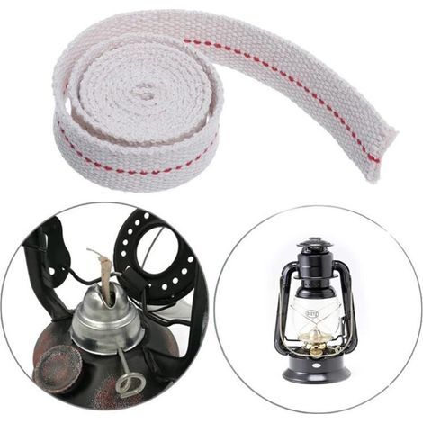 Mèche Lampe À HuileLongueur 5m-Mèche Lampe À Pétrole Largeur 10mmMèche Lampe ✮100% Coton✮ Pour Lampe À Petrole/Lanterne À Huile- Lampe Bruleur,AAFGVC (1/5)