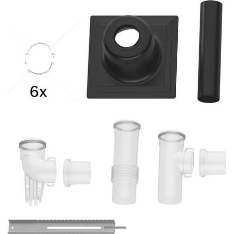 Bosch Accessoires d'évacuation des fumées FC-Set80-C(14)3x Kit de base C(14)3x, rigide, d:80mm, 7738113337