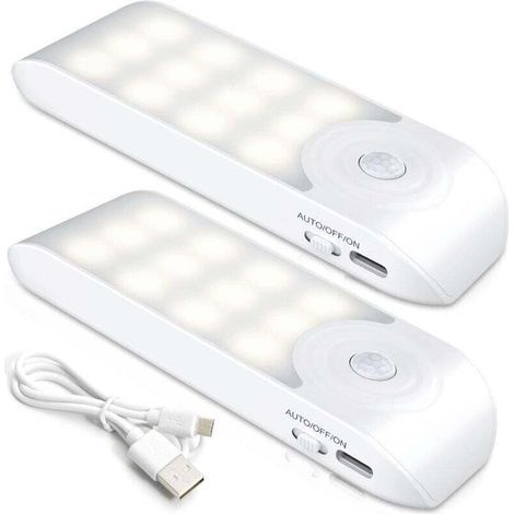 Es handelt sich um eine tragbare LED-Leuchte, ein Set aus 2 LED-Lampen mit Bewegungssensor, eine tragbare magnetische Wandleuchte, ideal für Sessel, Frontkameras, Corridore, Wachhäuschen und Waagen.