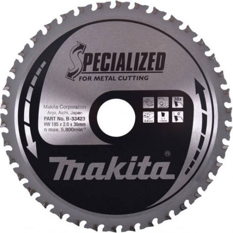 Makita B-33423 Specialized Lama per seghe circolari 185x30 mm per acciaio dolce (1/2)