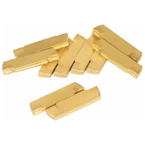 Insertos de carburo de tungsteno para herramienta de ranurado de torno Mgehr/Mgivr, 10 unidades.