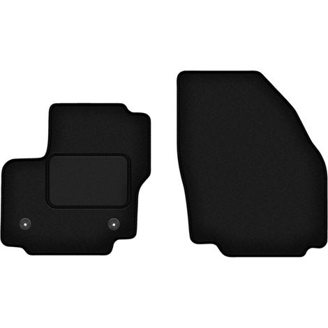 Alfombrillas delanteras para Ford S-MAX MK1 monovolumen (2012-2015), color negro.