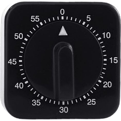Mechanischer Küchentimer, 60 Minuten, visueller Countdown-Timer mit akustischem Alarm für Kinder und Erwachsene, Kochen, Dämpfen, visueller Countdown-Timer, Chef-Küche