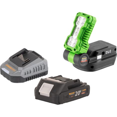 Procraft LL20bb Foco LED recargable 20 V 500 lm + 1 batería 2,0 Ah + cargador