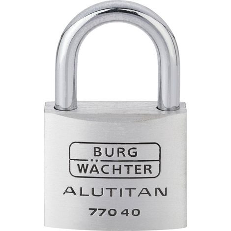 Burg-W Vorhangschloss aus Aluminium 770 40 Alutitan (1/5)