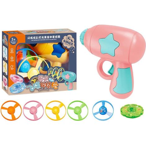 Lanceur de disques volants lumineux interactif pour chat, pistolet jouet automatique pour animaux de compagnie, jouet d'entraînement et d'exercice pour chatons d'intérieur