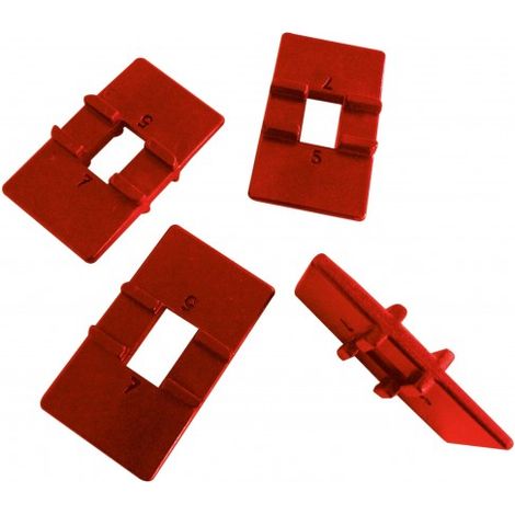 Mob Outillage – Lot de 4 cales réversibles pour pose-lame – Espaces 4/6mm – Fabrication française – Pour bois dur et teck