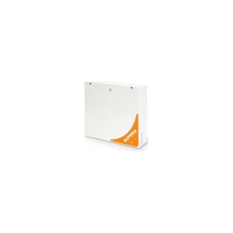 Centrale antintrusione SUPERIA max 256 ingressi, 2 Ethernet, 2 USB (USB-C + USB-A), box metallico con chiave, 2 linee seriali RS-485 indipendenti, batteria max 18Ah