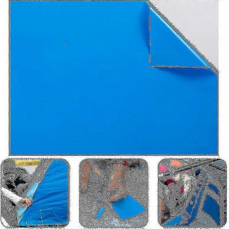 Lot de 10 patchs de réparation pour revêtement de piscine en vinyle, 10 x 25 cm (1/5)