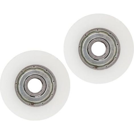 Roues de porte de serre de 30 mm de diamètre - VVIKIZY - Elite - Blanc - Accessoire de jardin (1/4)