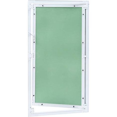 vidaXL Panel de acceso Verde y Plata 45 x 85 cm Aluminio y Pladur (1/2)