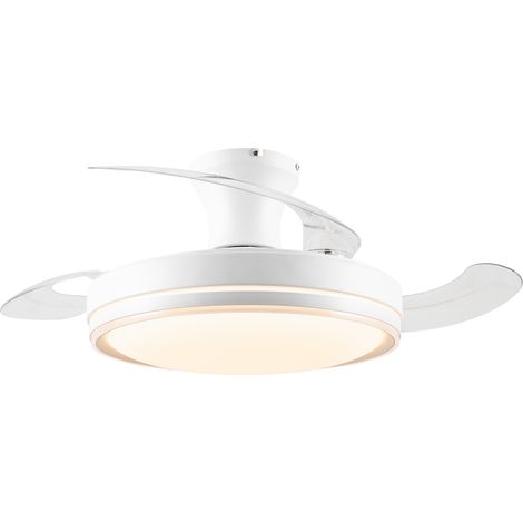 Parrot Uncle 91cm Ceiling Fan with Light, Retractable Blades, Silent DC Motor, Reversible 3 Colour LED, Remote Control Ceiling Fan for Bedroom & Living Room (1/5)