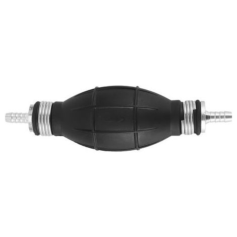 Pompe à carburant manuelle avec poire en caoutchouc et aluminium, amorçage essence diesel eau (1/5)