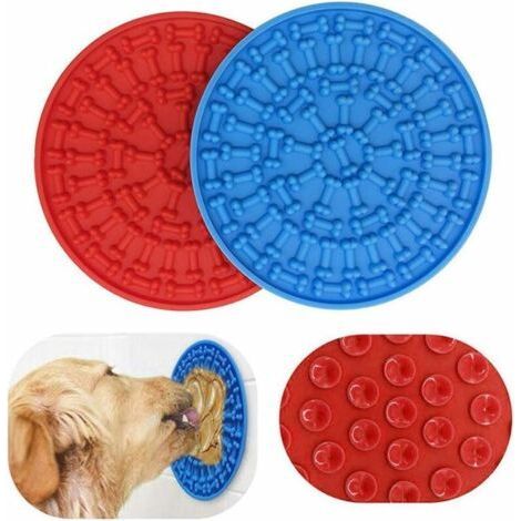 Dog licking disc bone printing silicone belt hook mouth suction cup bottom slow food mat (1/5)