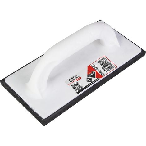 Rubi – Talochon caoutchouc à jointoyer 24x12x1cm – Lame en polyuréthane expansé – Base résistante à l'abrasion – Manche ergonomique en bois