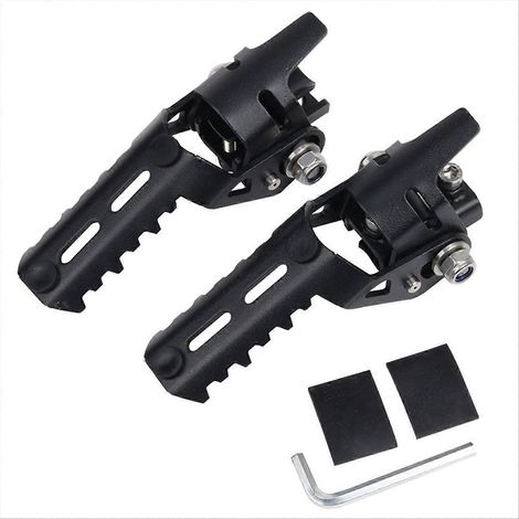 Paire de repose-pieds avant pliables pour moto, fixations pour C (1/5)