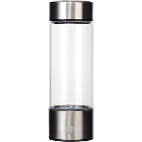 1 unité, couleur : argent, matériau : acier inoxydable, générateur d'eau hydrogène portable de 450 ml, moule de 3 minutes. (1/5)