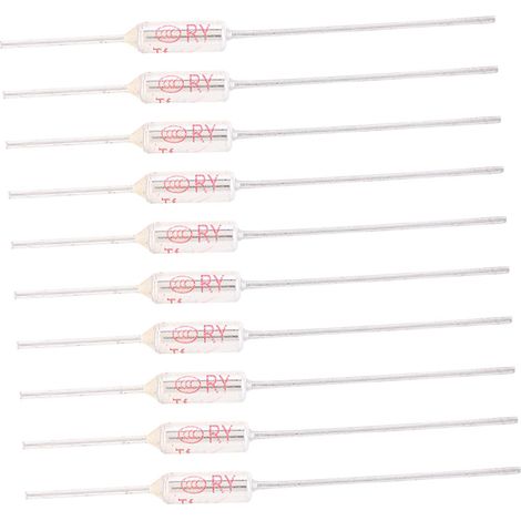10 pièces boîtier métallique coupe-circuit thermique 250VAC 10A fusible température TF 72-250℃216℃ (1/5)