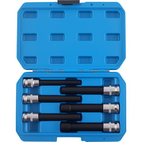 6pc E-Type Socket Tools 1/2" Drive E10-E20 for Auto Repair 140mm CR-V Steel Set (1/5)