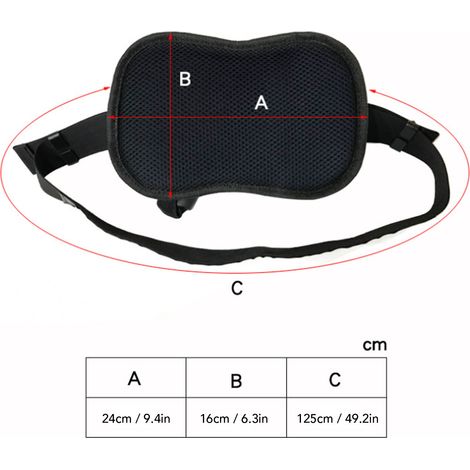 Ceinture de Sécurité pour Passager Motocycliste, BeltSafe, Support Anti-dérapant Réglable, Nylon Oxford + ABS, Noir, pour Moto, Quad, Panier/Ski-Nordique (1/5)
