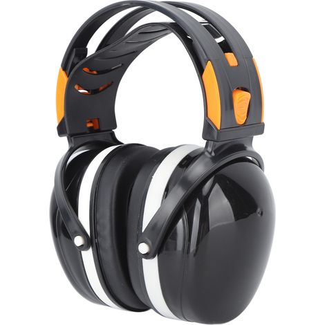 Protection auditive pliable légère réduction de bruit casque anti-bruit pour jardin tir tonte noir blanc (1/5)