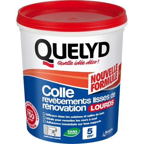 QUELYD COLLE REVÊTEMENTS LISSES DE RÉNOVATION LOURDS - PÂTE - POT DE 1 KG 30610286 (1/7)