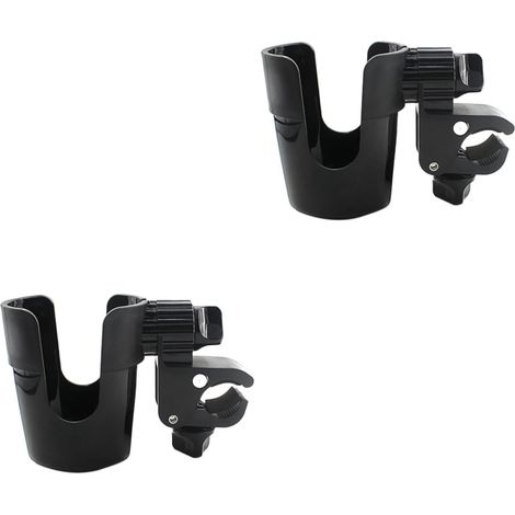 Lot de 2 porte biberons rotatifs à 360 pour poussette avec (1/5)