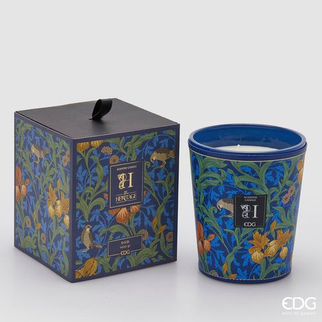 EDG Enzo De Gasperi Candela Heritage con Profumo H 18 Cm Oud