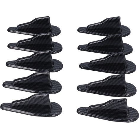 Kit 10 pièces aileron requin spoiler toit voiture couleur fibre carbone universel (1/5)