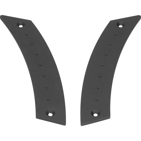 Poignée de porte intérieure aluminium 1 paire, poignée intérieure de remplacement pour voiture, accessoire auto, noir (1/5)