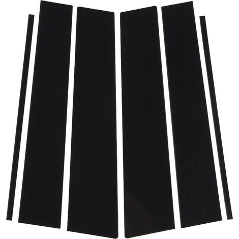 Garniture de porte pilier B, moulage noir brillant, couverture de protection de poteau de fenêtre PC pour Hilux 2015 à 2023 6 pièces (1/5)
