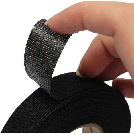 15 mm x 25 m selbstklebendes, flammhemmendes, nicht entflammbares Samt-Isolierband für Autos, hitzebeständig (1/5)
