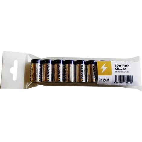 Batteria Varta CR123A Litio per Fotocamere