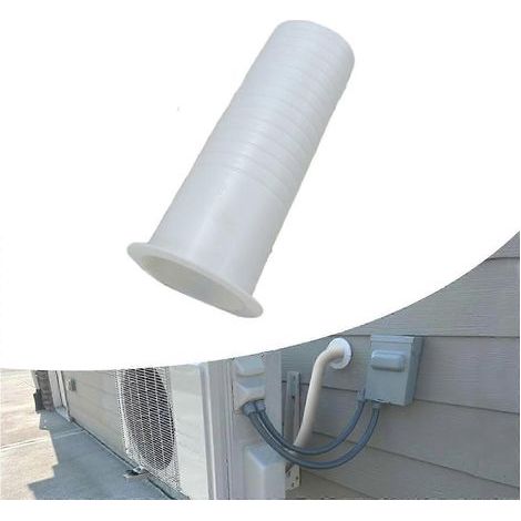Manchon mural pour climatiseur - Tuyau de traversée de paroi de conduit de diamètre extérieur 7.5 cm/3 po