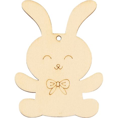 Ornement En Bois - Disque Rond Non Finition Pour Peinture - 8 cm - Pour Décoration De Pâques Et Du Printemps - 1 Pièce (1/2)