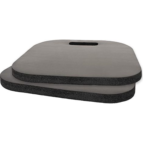 Lot de 2 coussins de siège en mousse à mémoire de forme avec poignée de transport pour bateau, stade, chaise (1/5)
