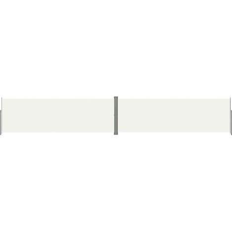 Tenda da sole laterale retrattile/schermo privacy per patio giardino terrazza balcone 200 x 1200 cm crema 020007172