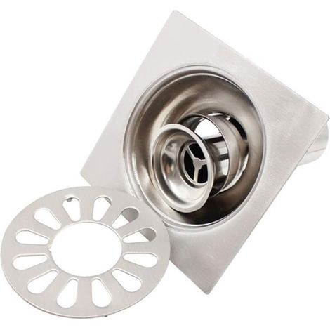 Siphon in Sol Carré in einer Zigarre, rostfrei, geruchshemmend, für den Toiletten- und Küchenbereich – 100 x 100 mm (1/5)