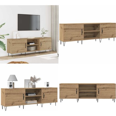 vidaXL TV-Schrank Artisan-Eiche 150x30x50 cm Holzwerkstoff (1/5)
