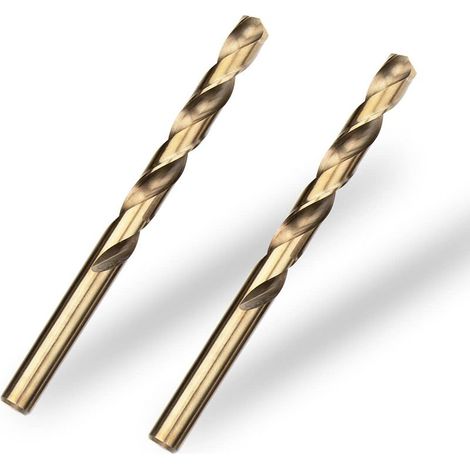 2pcs 10mm Foret Hélicoïdal Professional Forets à Métaux en Acier Inoxydable, Standard DIN 338 (1/5)