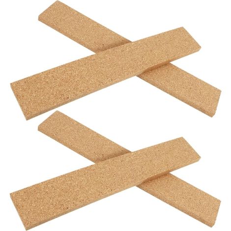 Lot de 4 bandes adhésives en liège pour bureau et maison, avec (1/5)