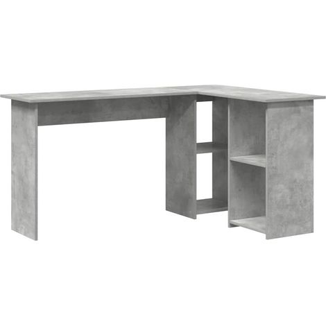Maison Exclusive - Scrivania Grigio cemento 142 x 102 x 73 cm Legno multistrato