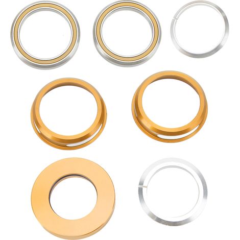 44-mm-Steuersatz aus Aluminiumlegierung mit integriertem Lager für Falträder – Fahrradzubehör – Gold (1/5)
